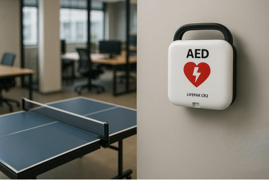 Egy defibrillátor HR-eszközként is jobb ötlet, mint egy pingpongasztal